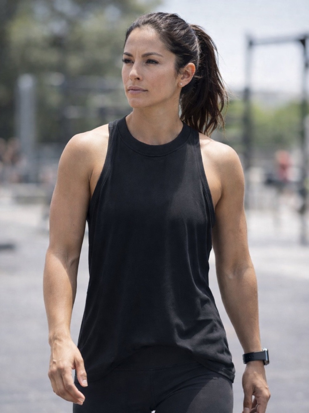 Crossfit Razorback Women's Black Sleeveless Tank Top NWT